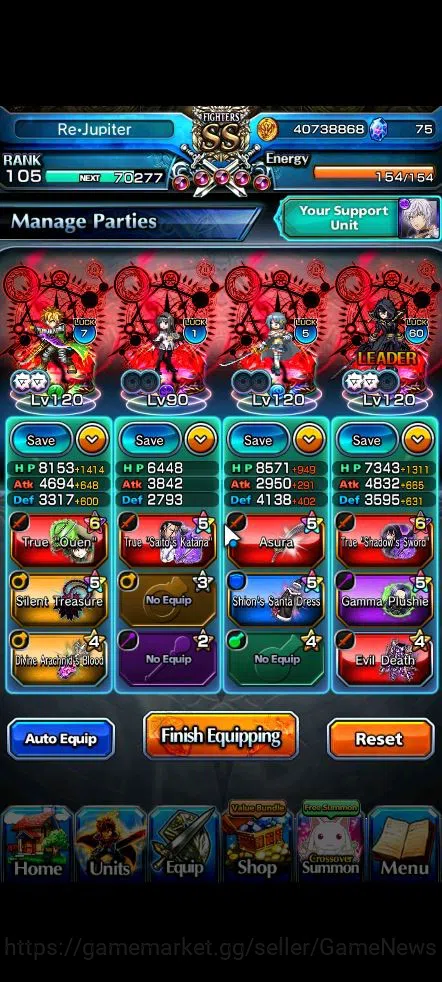 Grand Summoners Accounts Global|Rank 105|27 Ascend|[Sayaka,Shadow,Beta,Acce image 3