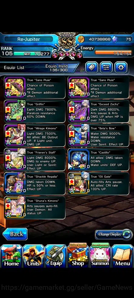 Grand Summoners Accounts Global|Rank 105|27 Ascend|[Sayaka,Shadow,Beta,Acce image 7