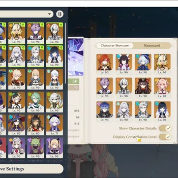Genshin Impact Accounts Others ASIA|AR 60|23 Limited+13(*5 Wpn)|Furina+Sign,Flins+Sign,Hutao