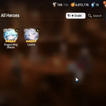 Epic Seven Accounts Limited Hero GLOBAL UnVerif|New Era|2 ML(Lisete,Dragon King Sharun)+Lidica,Tenebria,Flan,Vildred,Etc|Poh