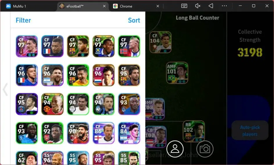 eFootball Accounts Mobile|PW 3198|Bigtime Kvaratskhelia,Suarez|Legend image 2