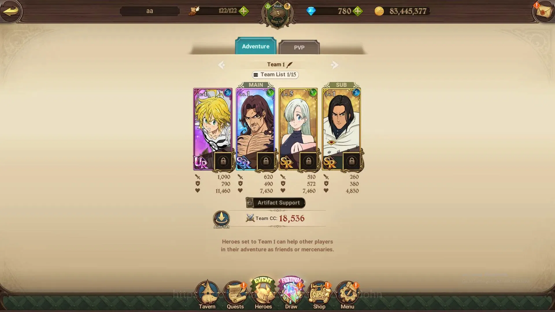 The Seven Deadly Sins: Grand Cross Accounts Global | 267K Power | 780 Diamonds | LR Elizabeth  image 8
