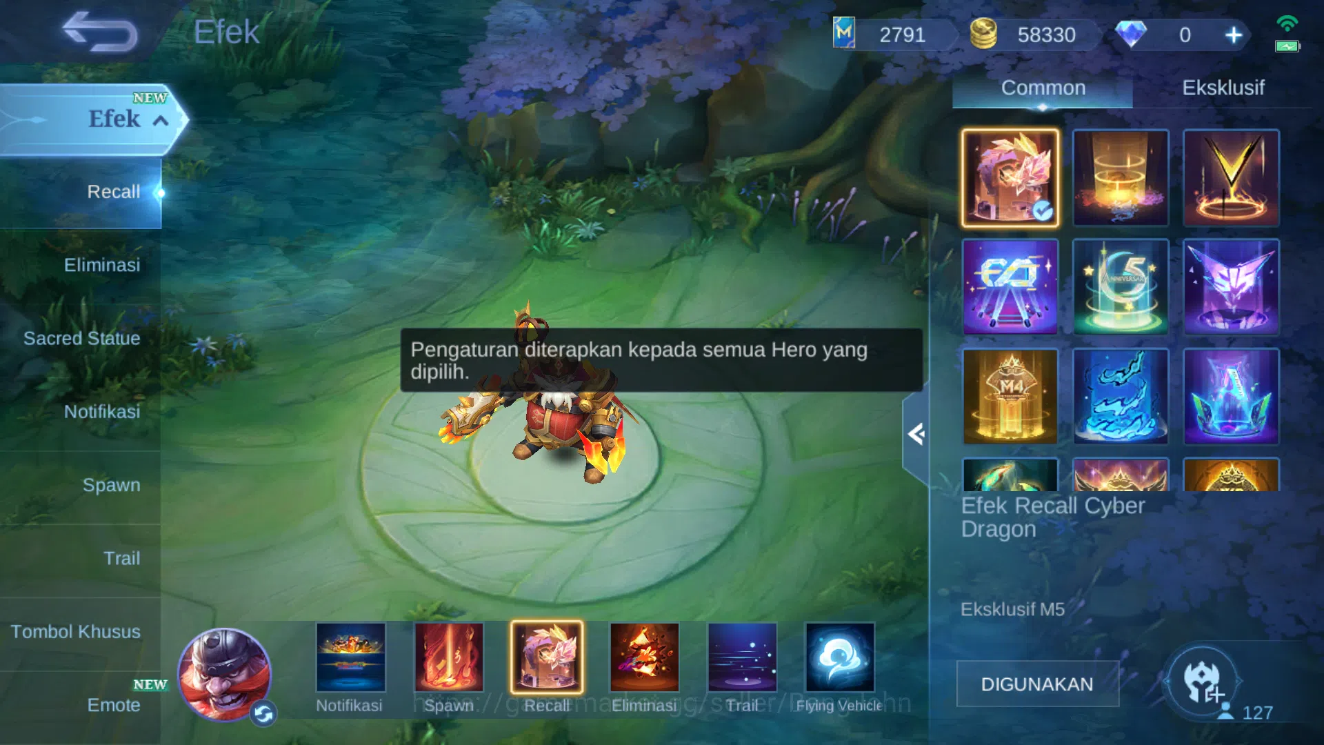 Mobile Legends: Bang Bang Accounts Hero 127 | Skin 352 | Legend Valir | Aspirant Ruby image 13