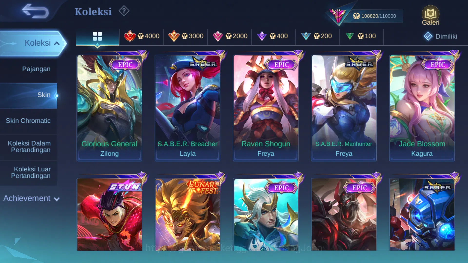 Mobile Legends: Bang Bang Accounts Hero 127 | Skin 352 | Legend Valir | Aspirant Ruby image 2