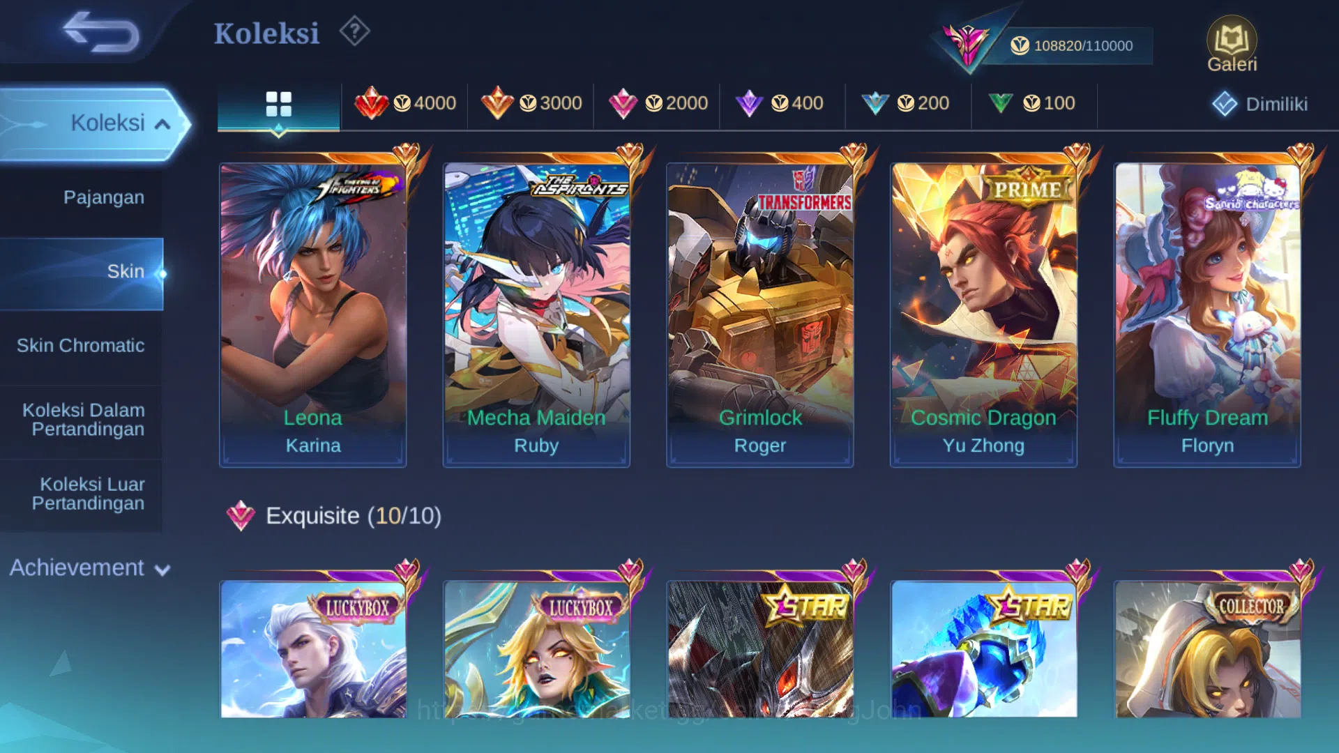 Mobile Legends: Bang Bang Accounts Hero 127 | Skin 352 | Legend Valir | Aspirant Ruby image 3