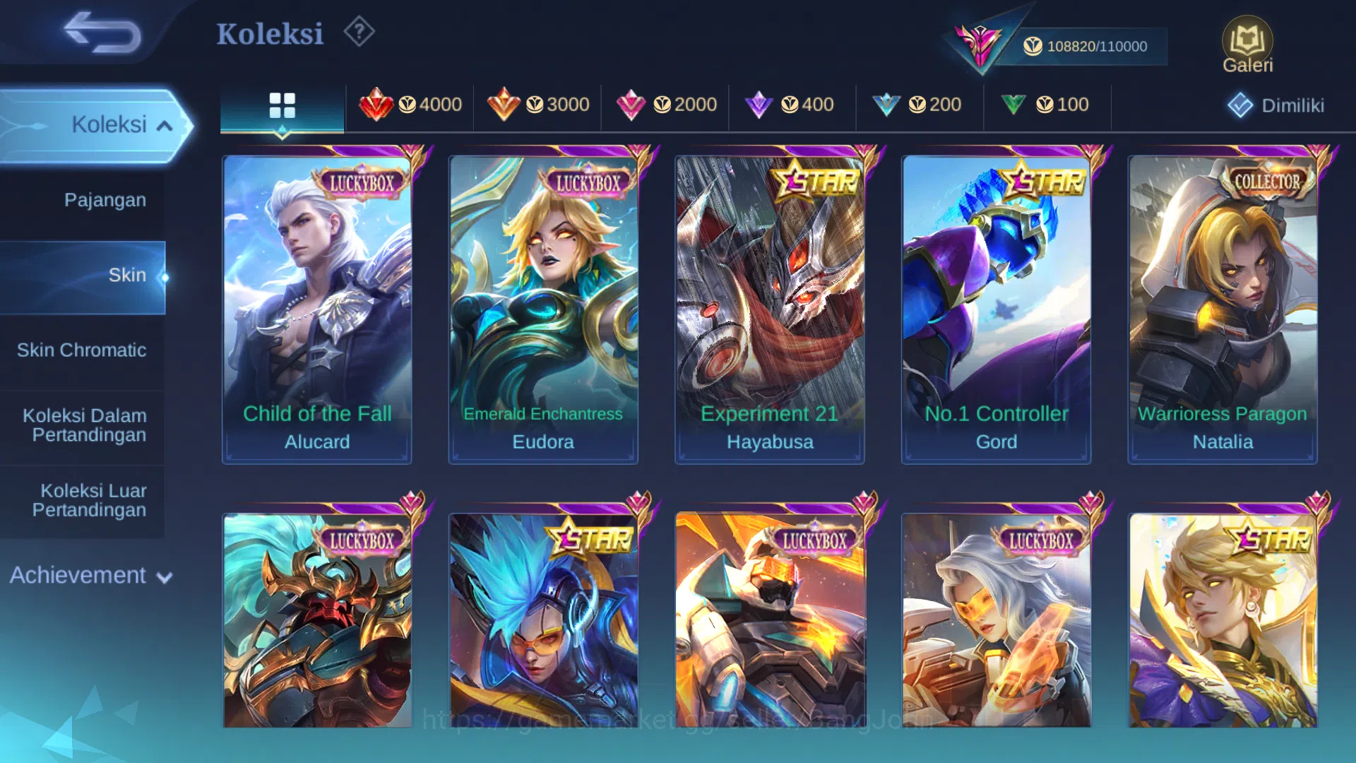 Mobile Legends: Bang Bang Accounts Hero 127 | Skin 352 | Legend Valir | Aspirant Ruby image 8
