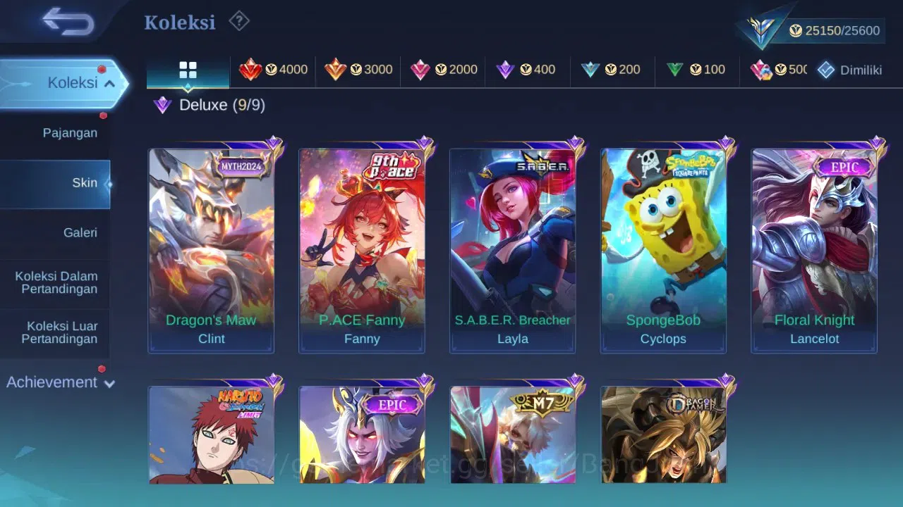 Mobile Legends: Bang Bang Accounts GLOBAL Hero 70 Skin 96 | Prime Granger | Luckybox  image 3