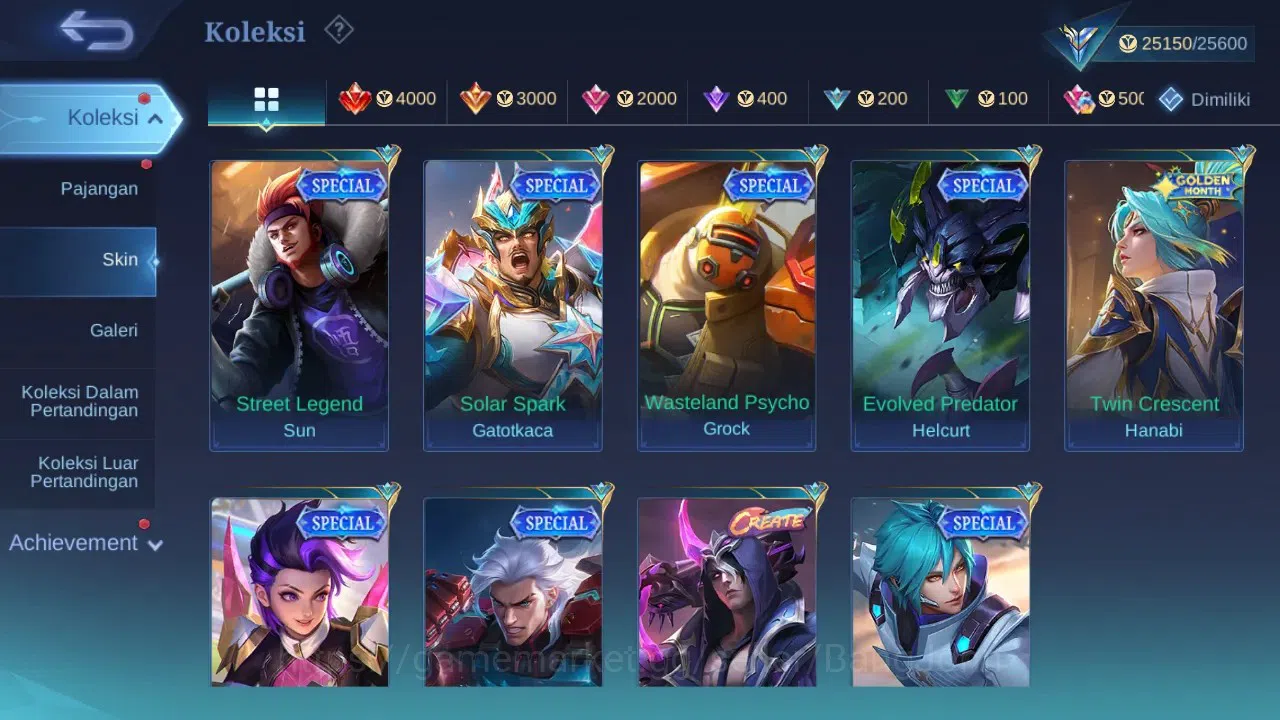 Mobile Legends: Bang Bang Accounts GLOBAL Hero 70 Skin 96 | Prime Granger | Luckybox  image 6