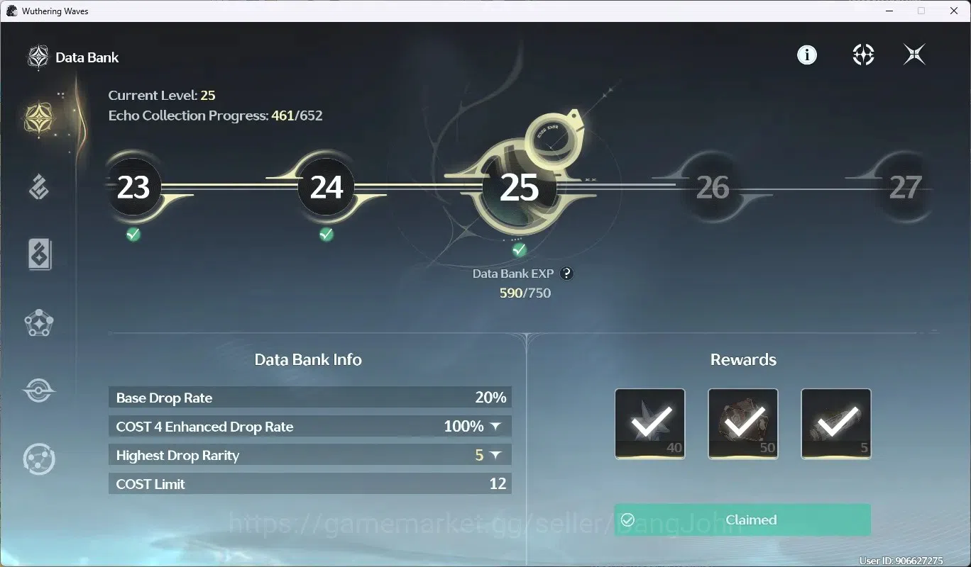 Wuthering Waves Accounts SEA|UL 57|Rank 5|8 Char Limited [Iuno]+sign,August image 13