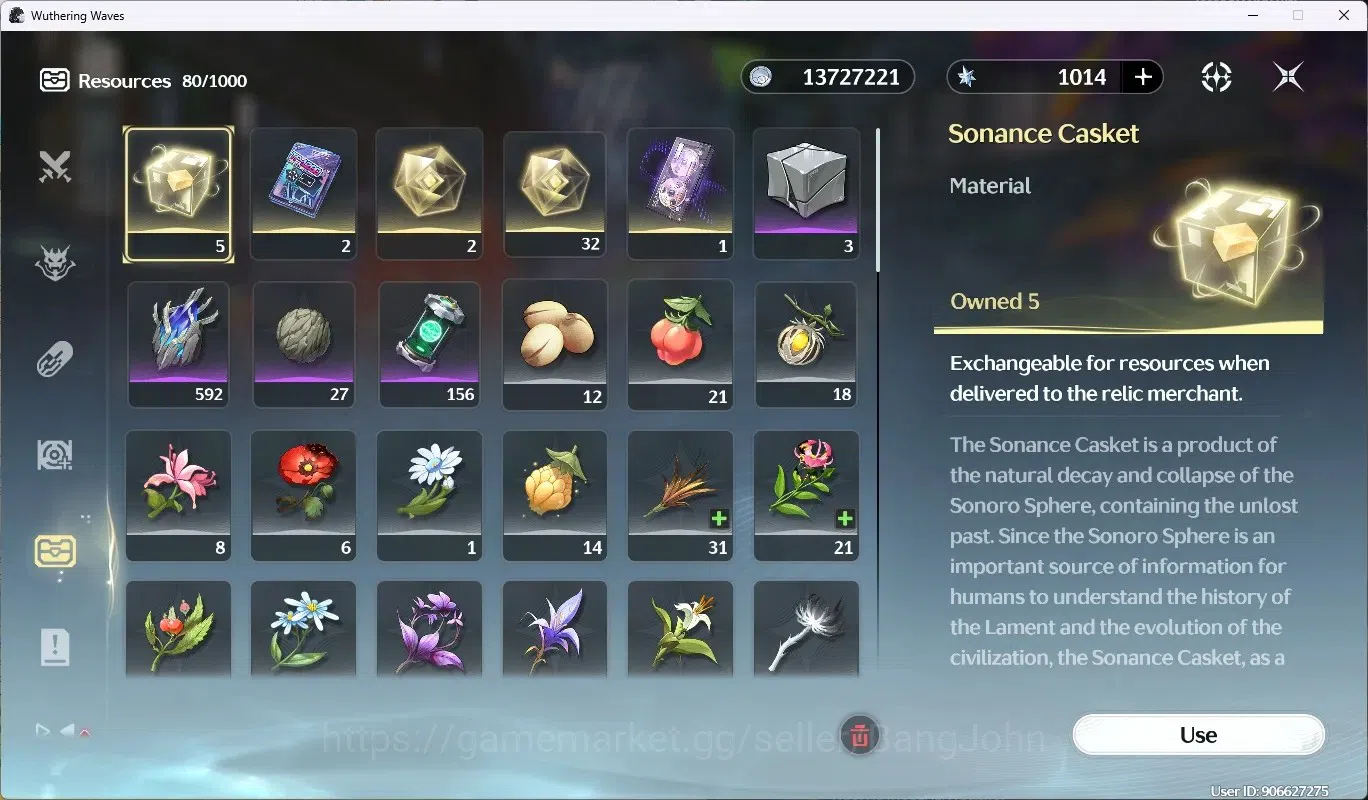 Wuthering Waves Accounts SEA|UL 57|Rank 5|8 Char Limited [Iuno]+sign,August image 7