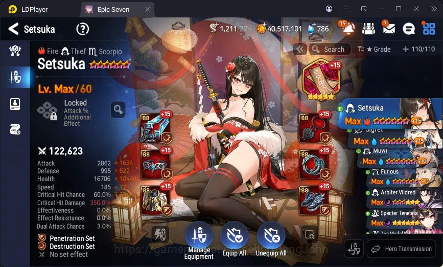 Epic Seven Accounts Global Unverif | 1ML | Setsuka | Sigret | Muwi | F image 15