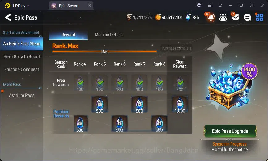 Epic Seven Accounts Global Unverif | 1ML | Setsuka | Sigret | Muwi | F image 5
