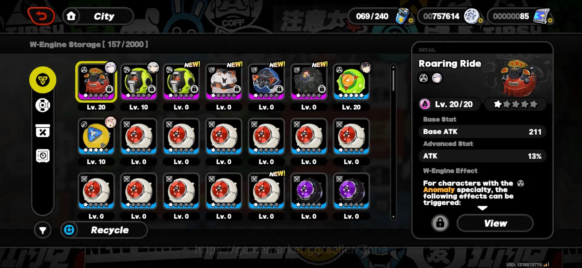 Zenless Zone Zero Accounts Starter ASIA|STARTER|Lvl 25|Limited Velina L20, Nicole L20, Anby L20, Billy L20, Nekomata L20 3