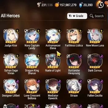 Epic Seven Accounts Limited Hero GLOBAL UnVerif|New Era|21 ML(Zio,Shepherd,NM Luna,LC Bellona,etc)+AUBE,AB Fumyr,Etc|AUTO