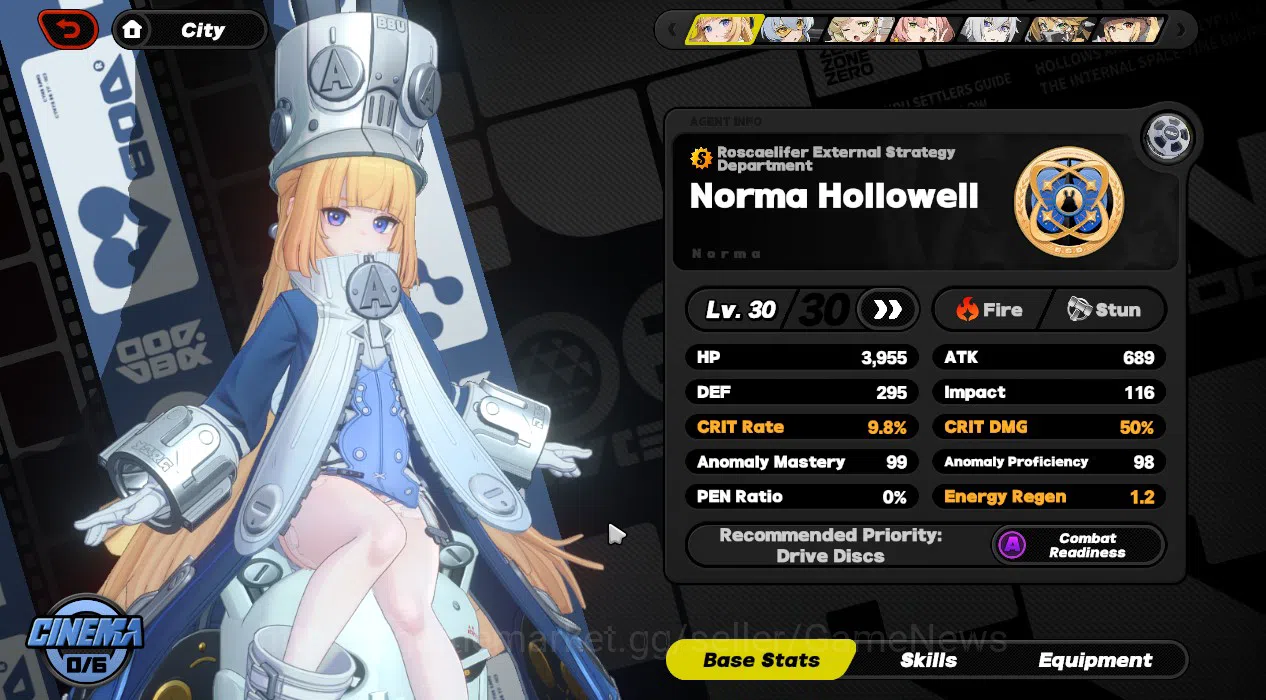Zenless Zone Zero Accounts Starter ASIA|IK 30|S1 CH1|1 Limit Best T0 [Norma Hollowell]+1 STD (Soldier11)|Mc Wise|All 10