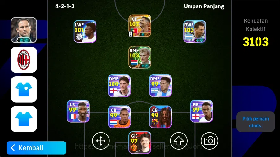 eFootball Accounts Others Android|PW 3103|390 coin andoid|New Cristiano Ronaldo Big T,Lionel Messi Show T,Etc|2026|Check SS 1