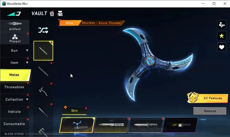 Blood Strike Accounts Unknown|Eternal Alien Walker+MELE Shuriken,Collab  image 17