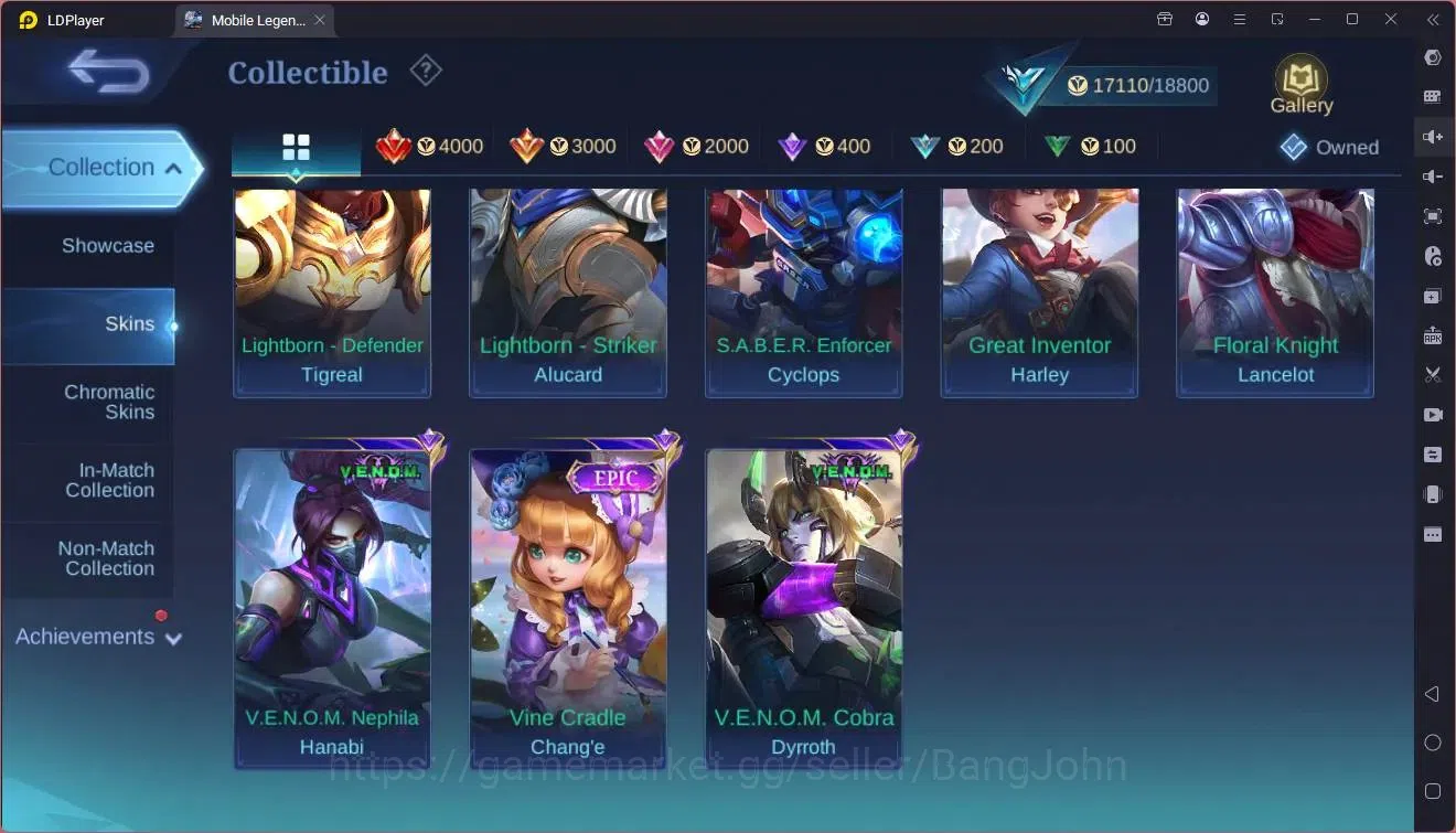 Mobile Legends: Bang Bang Accounts Global |Hero 41|Skin 65|Seasoned|Sanrio Floryn,Cha image 8