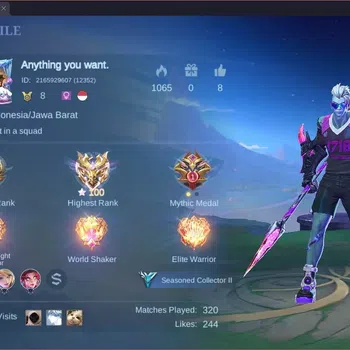 Mobile Legends: Bang Bang Collector Global |Hero 41|Skin 65|Seasoned|Sanrio Floryn,Cha image 1