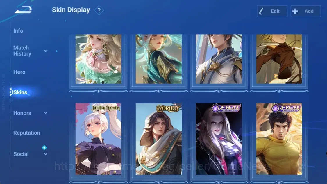 Honor of Kings Accounts Hero 101 Skin 88|2 Legend Skin [Musashi,Yao],2 San image 4