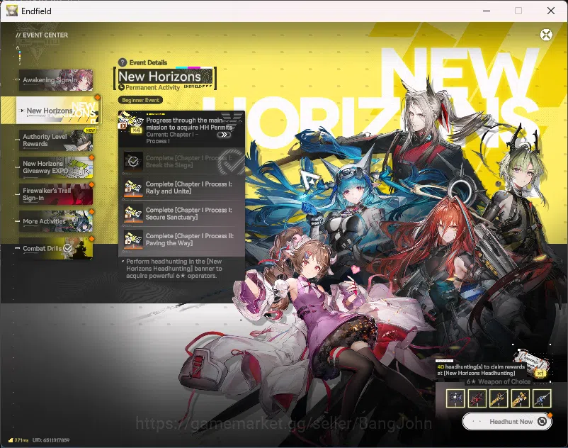 Arknights: Endfield Accounts Starter Fresh | NA/EU | New Horizons On | Day 2 Si image 11