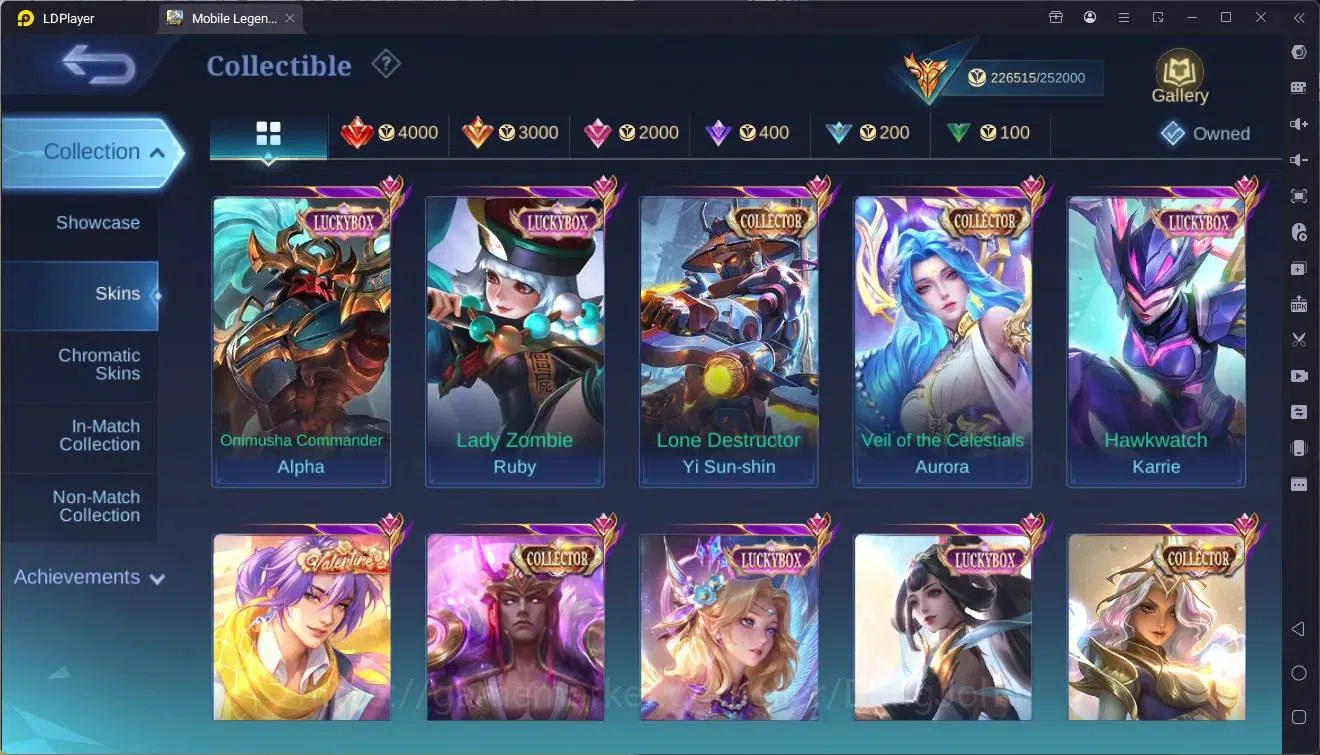 Mobile Legends: Bang Bang Accounts Global|Hero 132|Skin 480|Mega|Legend Alucard,Fanny image 12