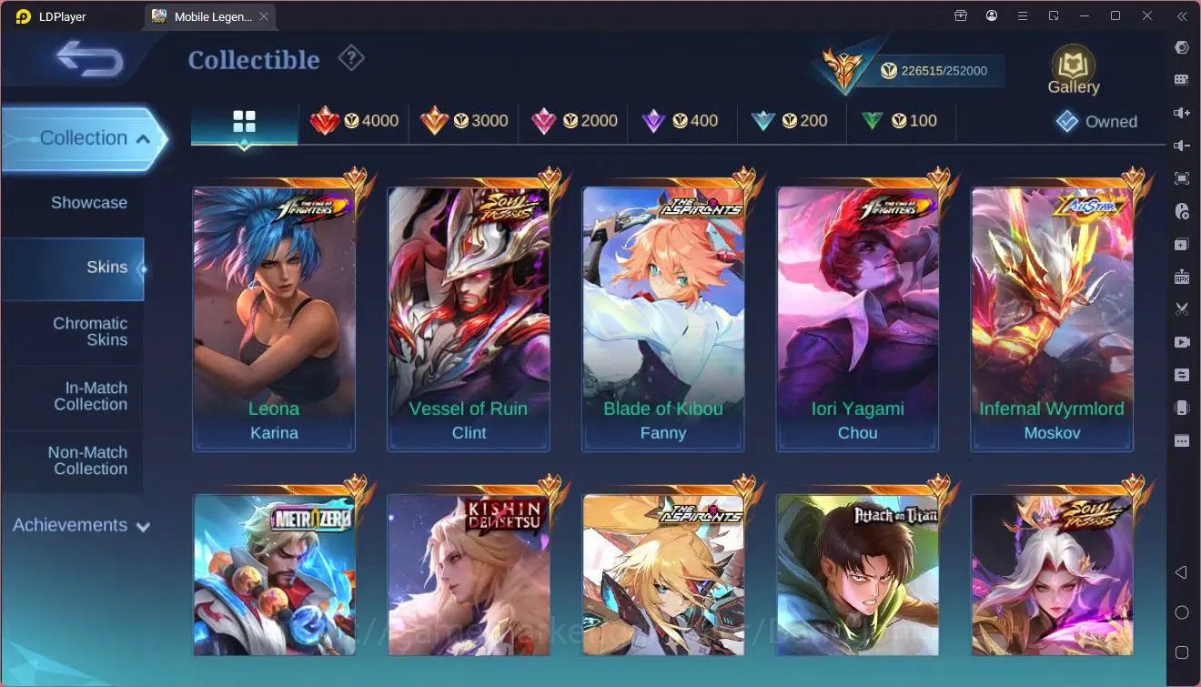 Mobile Legends: Bang Bang Accounts Global|Hero 132|Skin 480|Mega|Legend Alucard,Fanny image 19