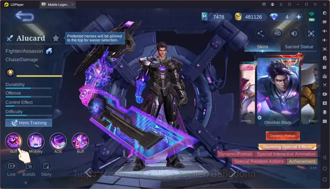Mobile Legends: Bang Bang Accounts Global|Hero 132|Skin 480|Mega|Legend Alucard,Fanny image 8