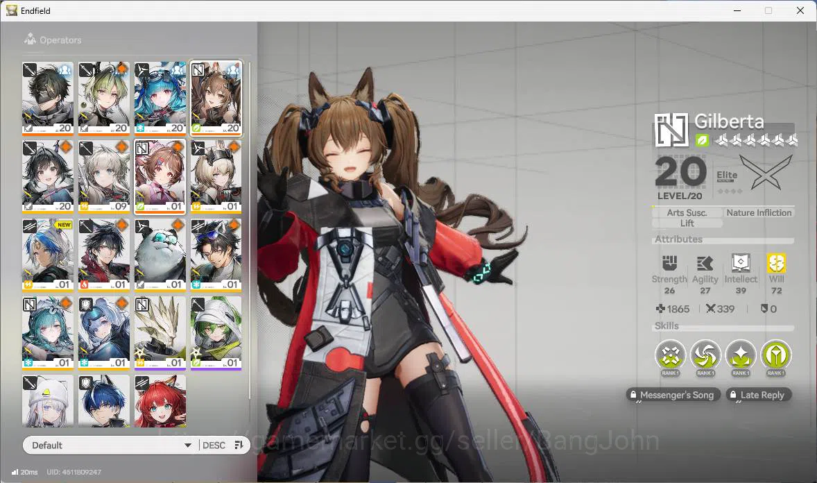 Arknights: Endfield Accounts ASIA|1 limit| Gilberta, Lifeng, Last Rite, Ardelia image 12