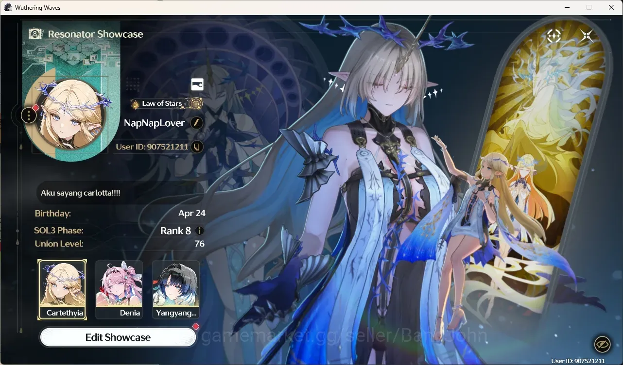 Wuthering Waves Accounts Others SEA|UL 76|Rank 8|8 Char Limited [Hiyuki 1