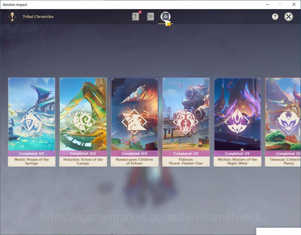 Genshin Impact Accounts Mid Game ASIA|AR 56|5 Limited +5(5*Weapon)|Varesa+Sign,Chasca,Xilonen,Nahida,Ganyu|MC Female|Take 13