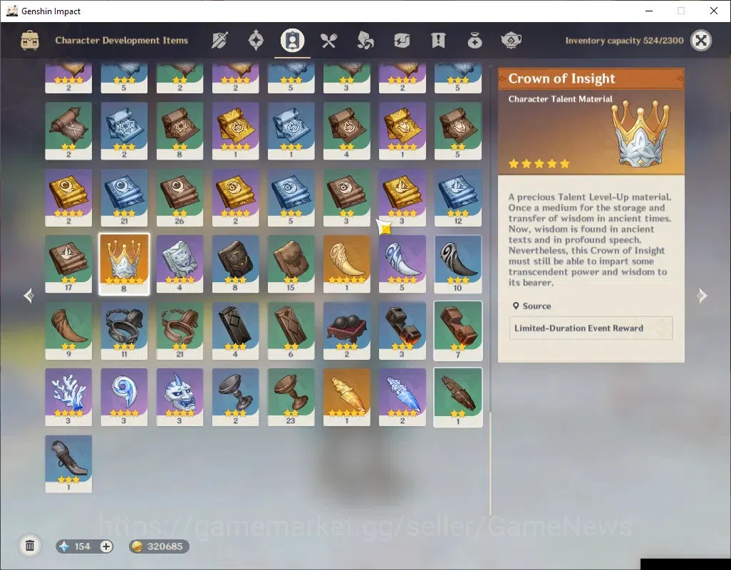 Genshin Impact Accounts Others ASIA|AR 52|3 Limited + 1 (*5 Weapon)|Varka PremTeam|Nicole,Durin|Aquila Favonia|Mc 7