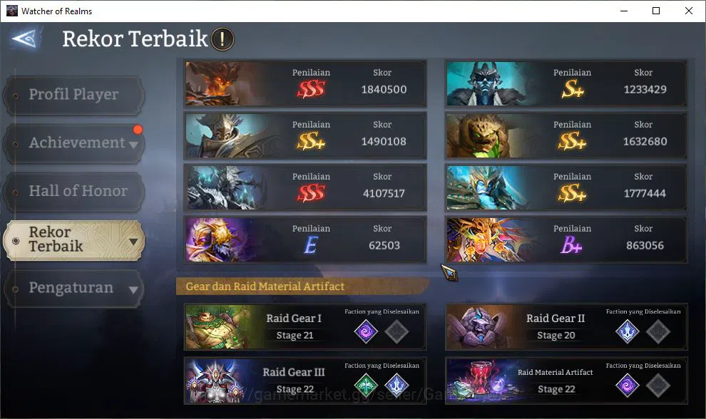 Watcher of Realms Accounts Mid-Tier GLOBAL 60x|8M Power|12 Lord[PraetusA1,Iovar,Laya,Etc]|66 6