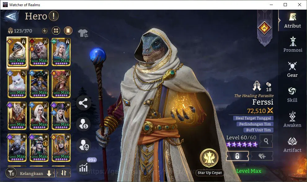 Watcher of Realms Accounts Mid-Tier GLOBAL 60x|8M Power|12 Lord[PraetusA1,Iovar,Laya,Etc]|66 12