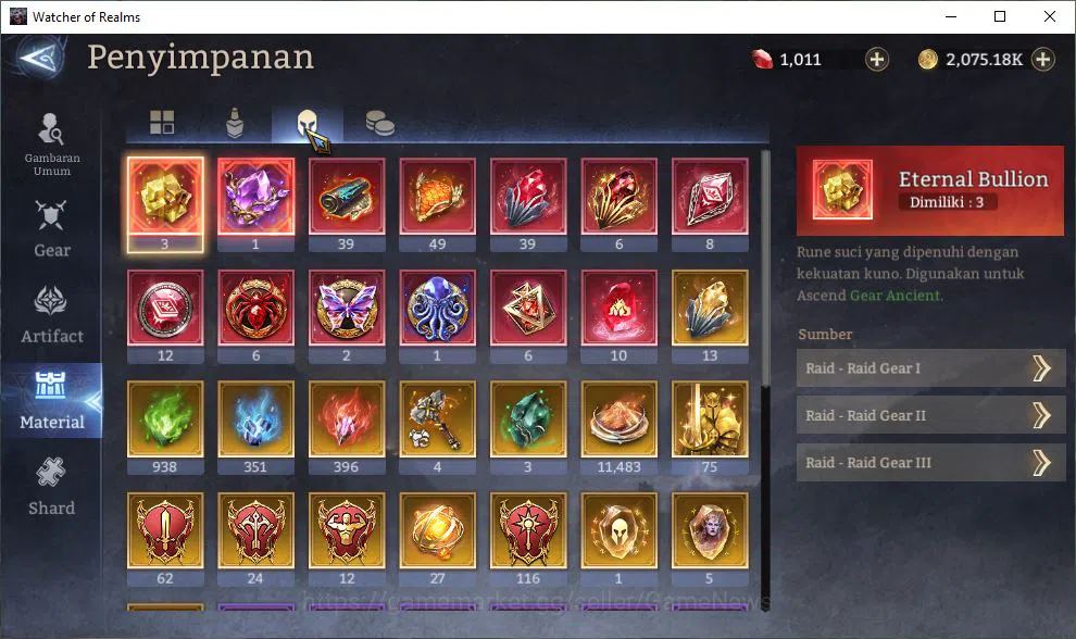 Watcher of Realms Accounts Mid-Tier GLOBAL 60x|8M Power|12 Lord[PraetusA1,Iovar,Laya,Etc]|66 16