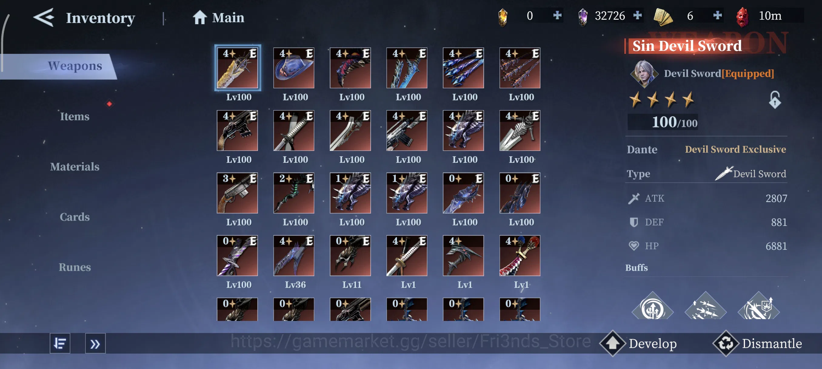 Devil May Cry: Peak of Combat Accounts DMC51 | ALL DEVICE | GLOBAL ASIA | SUPER BEAST 19S image 6