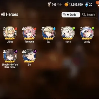 Epic Seven Accounts Starter Global Unverif|Fresh Starter|2ML(SotDDiene,Zio)|PoH+Bless ON|E1 3/12|Side Story
