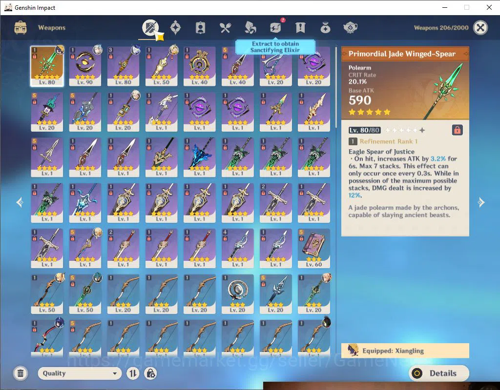 Genshin Impact Accounts ASIA|AR 56|4 Limited +1(*5Weapon)| Neuvill+C3,Furi image 6