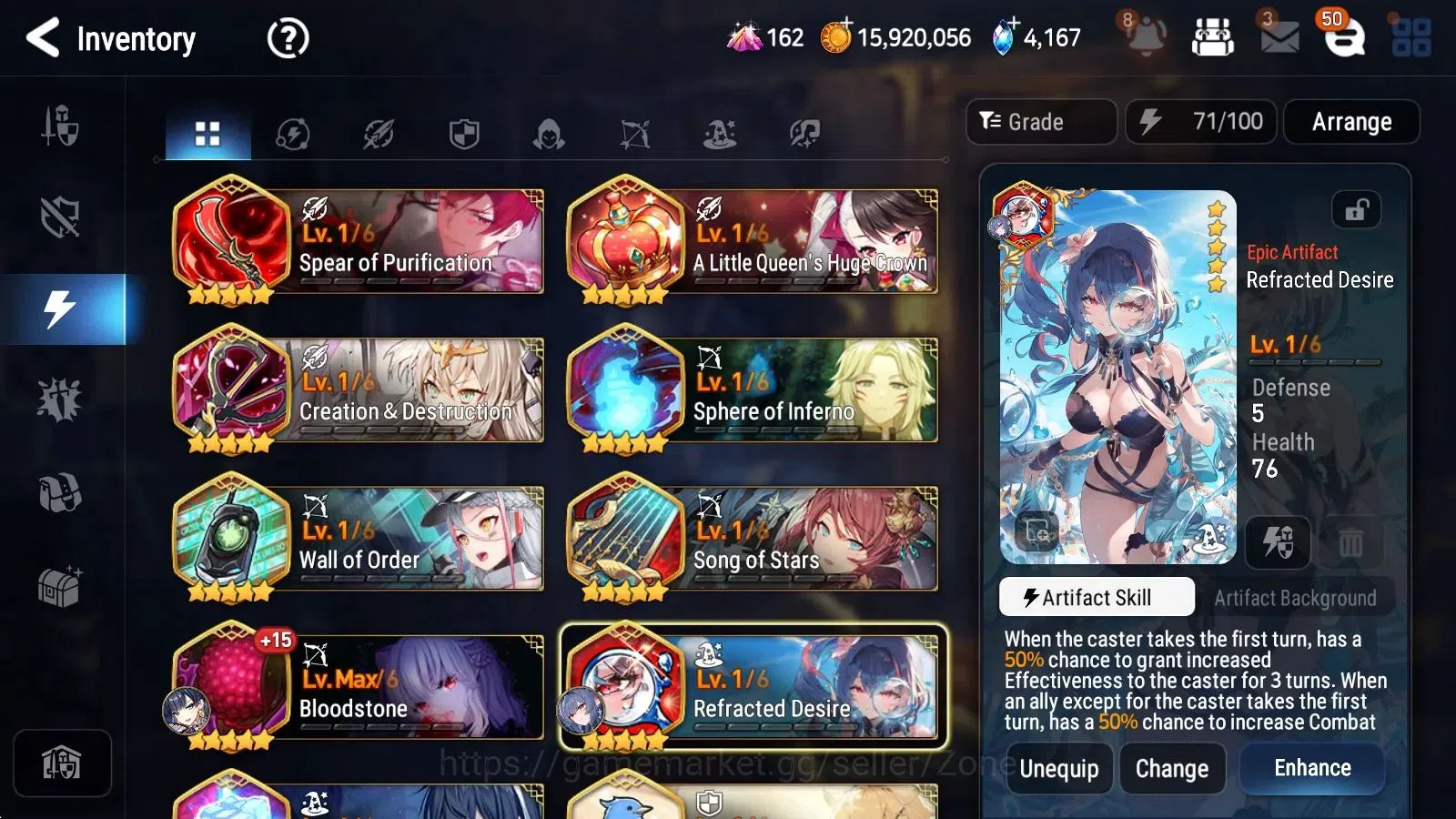 Epic Seven Accounts Starter Global unver|7ML starter fresh (SDDiene,ATywin, RoL, DPAria, FCecilia, Etc.)|PoH ON|560 MM, 30 14