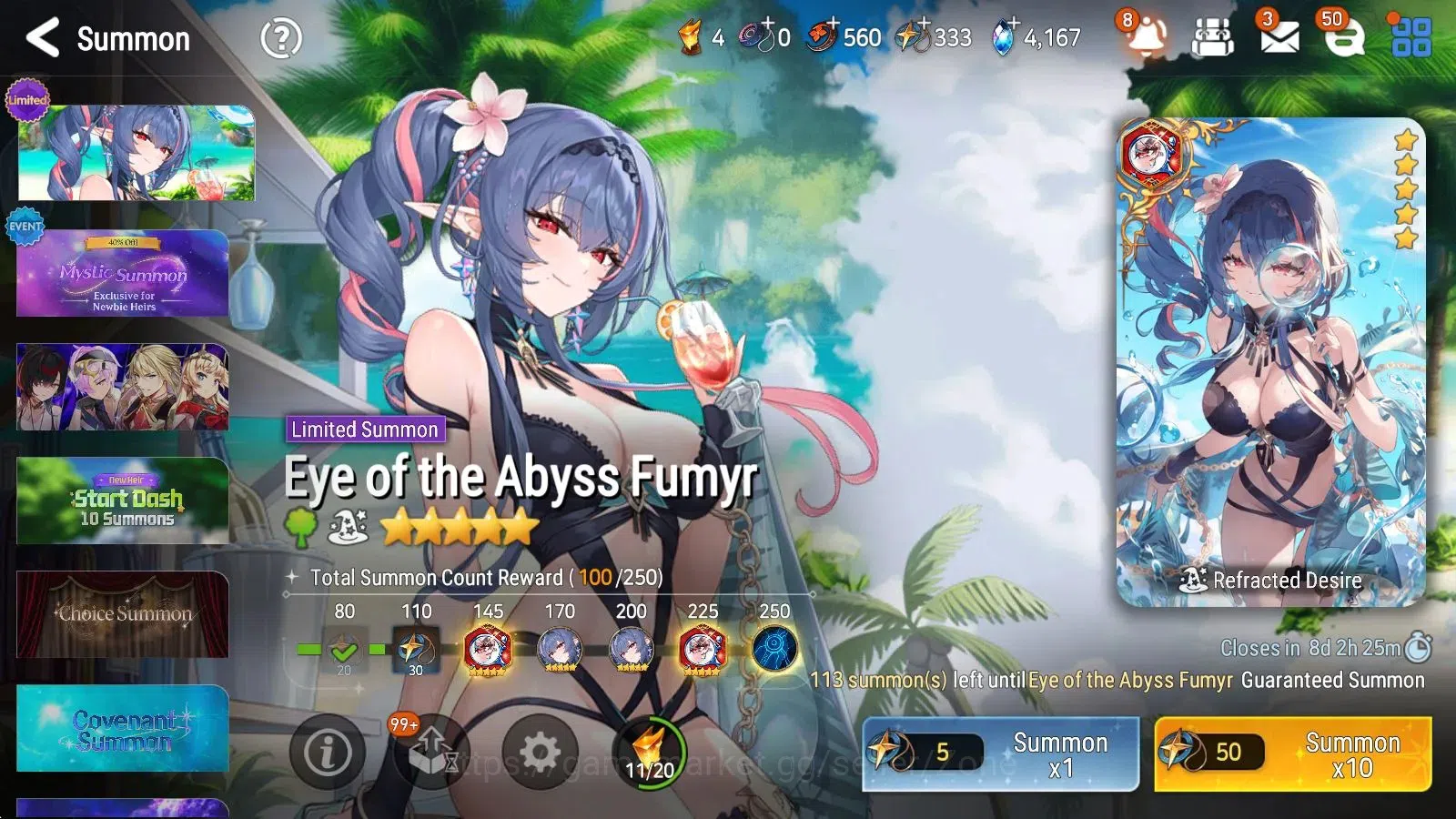 Epic Seven Accounts Starter Global unver|7ML starter fresh (SDDiene,ATywin, RoL, DPAria, FCecilia, Etc.)|PoH ON|560 MM, 30 9