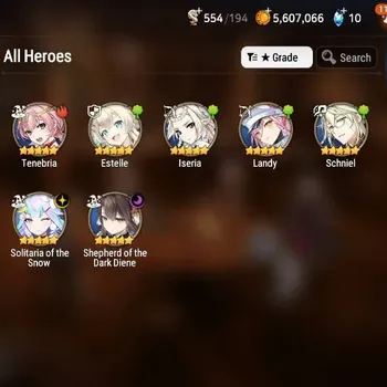 Epic Seven Accounts Starter Global Unverif|Starter|2ML [SD Diene,S Snow]|PoH+Bless ON|MoR 9|Ep1 Started|Stigma