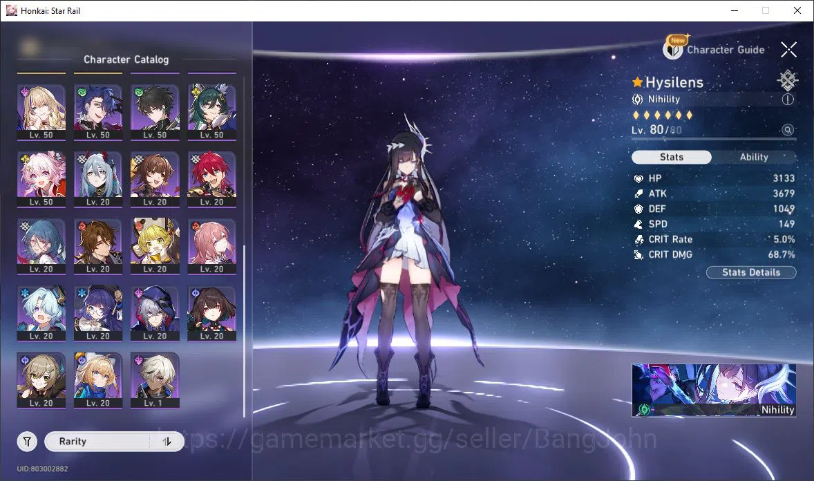 Honkai Star Rail Accounts [ASIA] TL 68 | 15 Limit | Hysilens | Cerydra | Dr. image 13