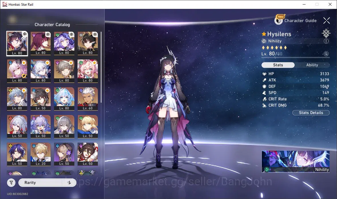 Honkai Star Rail Accounts [ASIA] TL 68 | 15 Limit | Hysilens | Cerydra | Dr. image 14
