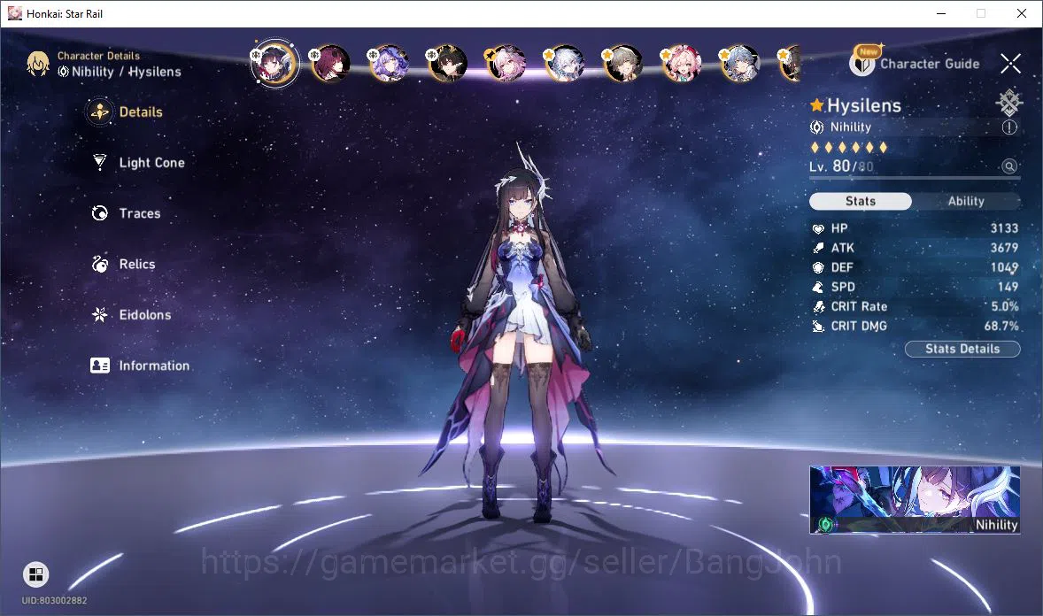 Honkai Star Rail Accounts [ASIA] TL 68 | 15 Limit | Hysilens | Cerydra | Dr. image 15