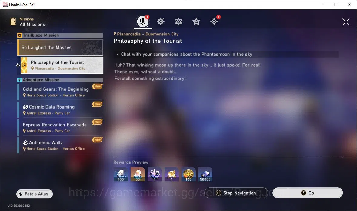 Honkai Star Rail Accounts [ASIA] TL 68 | 15 Limit | Hysilens | Cerydra | Dr. image 2