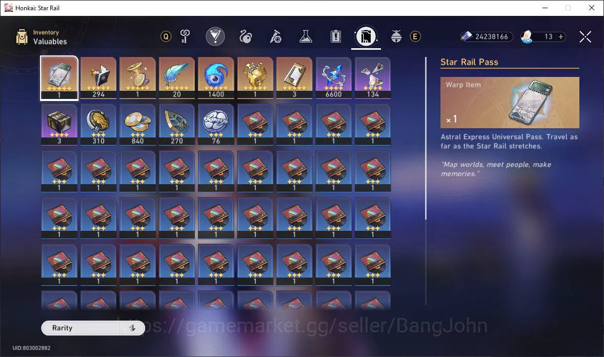 Honkai Star Rail Accounts [ASIA] TL 68 | 15 Limit | Hysilens | Cerydra | Dr. image 4