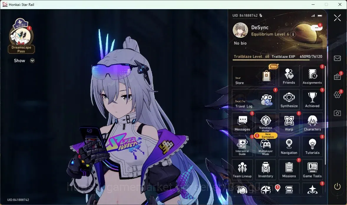 Honkai Star Rail Accounts Asia | TL68 |Phainon+Sign|Cyrene+Sign|Sparxie+Sign image 2