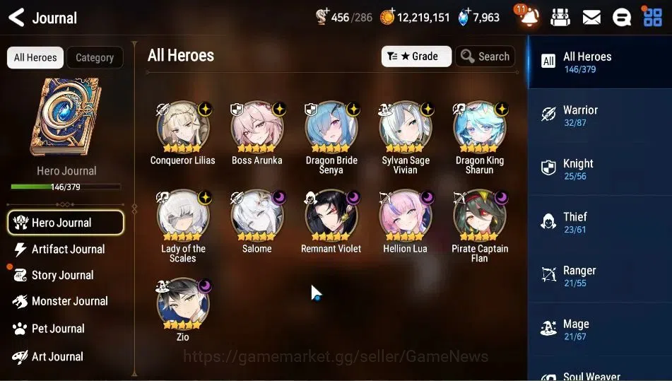 Epic Seven Accounts Starter GLOBAL|UnVerif|New Era|10 ML(Salome,BArunka,LOTScales,DB 4