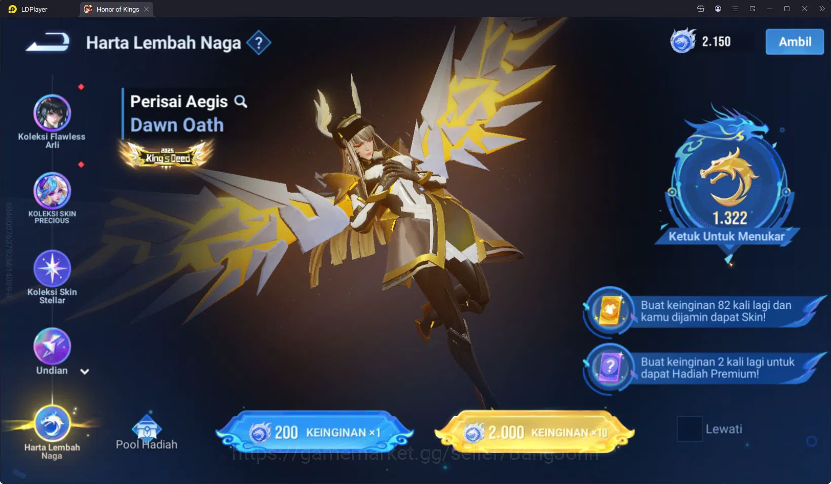 Honor of Kings Accounts HOK Global 44H 40S | KIC Luna | SXD Hou Yi | LGD C image 10