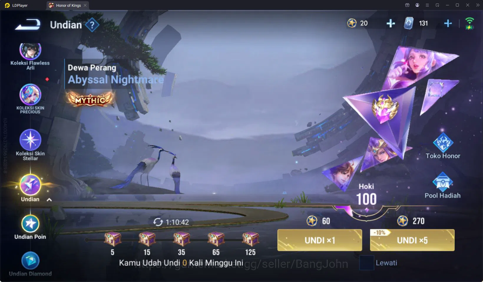 Honor of Kings Accounts HOK Global 44H 40S | KIC Luna | SXD Hou Yi | LGD C image 11